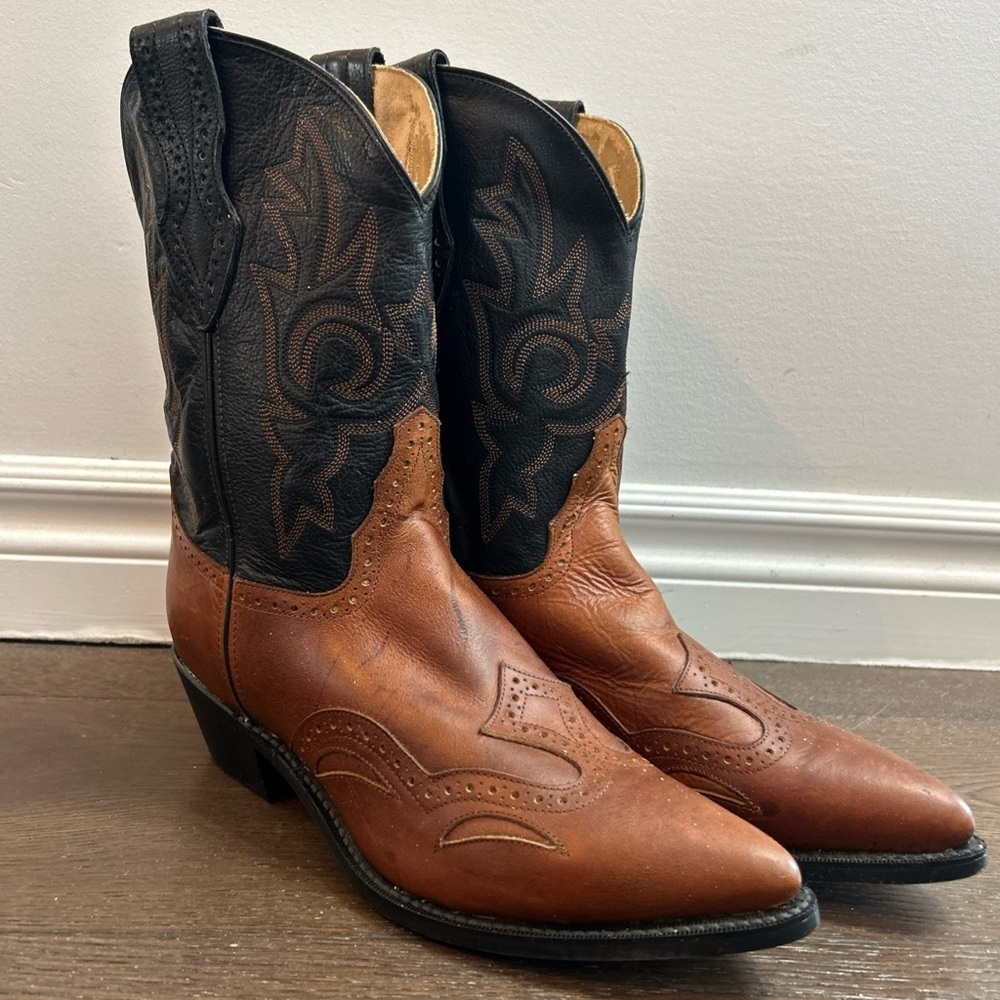 Justin Diamond J Cowboy Boots Women's Size 10 B (Or Men's Size 8.5)